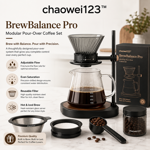 chaowei123™ BrewBalance Pro Modular Pour-Over Coffee Set