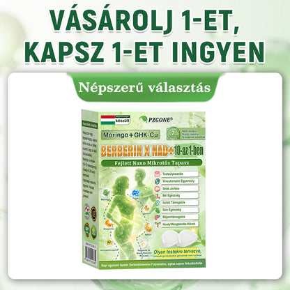 Hivatalos magyar üzlet | 👩‍⚕️🌲 PZGONE® Moringa · Berberin × NAD+ 10 az 1-ben fejlett nano-mikrotűs tapasz 🇭🇺 (Naponta csak egyszer) ✅ Elhízás, megereszkedett bőr, alacsony energiaszint, alvási apnoé, ízületi problémák és egyebek kezelésére