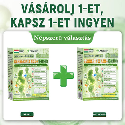 Hivatalos magyar üzlet | 👩‍⚕️🌲 PZGONE® Moringa · Berberin × NAD+ 10 az 1-ben fejlett nano-mikrotűs tapasz 🇭🇺 (Naponta csak egyszer) ✅ Elhízás, megereszkedett bőr, alacsony energiaszint, alvási apnoé, ízületi problémák és egyebek kezelésére