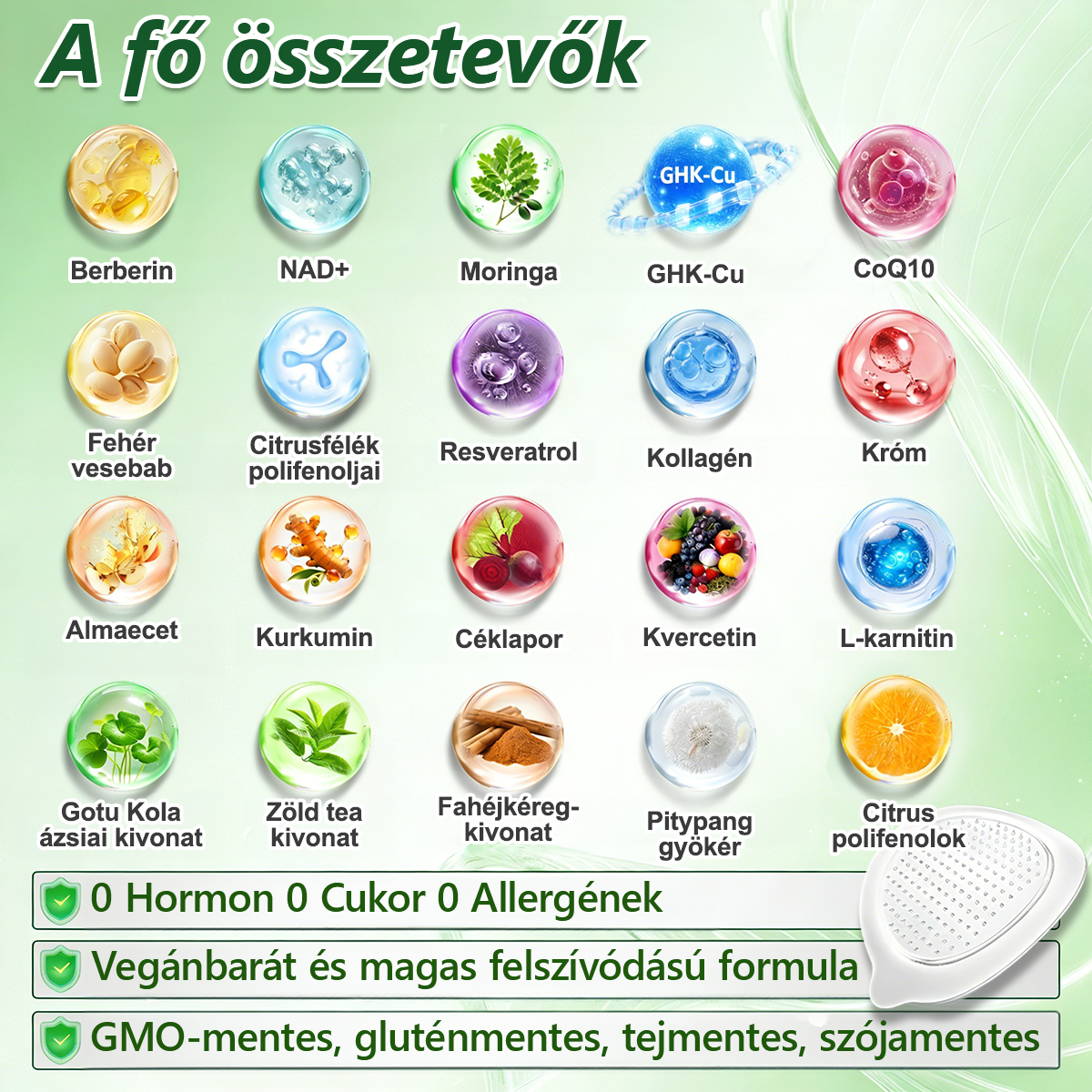 Hivatalos magyar üzlet | 👩‍⚕️🌲 PZGONE® Moringa · Berberin × NAD+ 10 az 1-ben fejlett nano-mikrotűs tapasz 🇭🇺 (Naponta csak egyszer) ✅ Elhízás, megereszkedett bőr, alacsony energiaszint, alvási apnoé, ízületi problémák és egyebek kezelésére