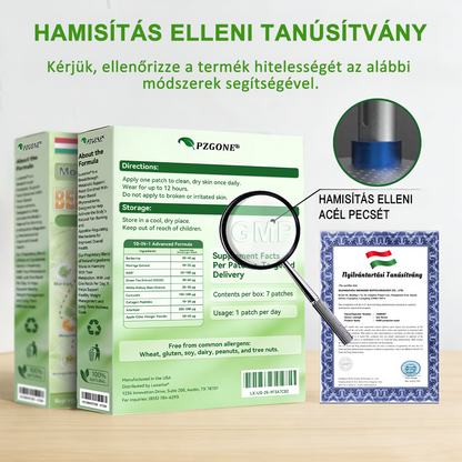 Hivatalos magyar üzlet | 👩‍⚕️🌲 PZGONE® Moringa · Berberin × NAD+ 10 az 1-ben fejlett nano-mikrotűs tapasz 🇭🇺 (Naponta csak egyszer) ✅ Elhízás, megereszkedett bőr, alacsony energiaszint, alvási apnoé, ízületi problémák és egyebek kezelésére