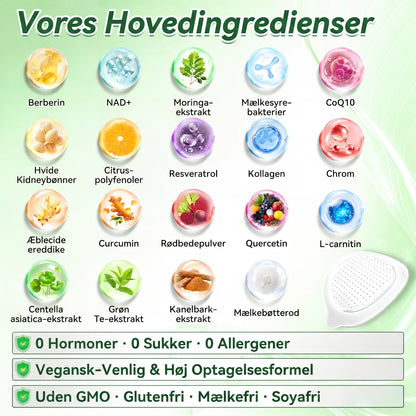 𝑶𝒇𝒇𝒊𝒄𝒊𝒆𝒍 𝑩𝒖𝒕𝒊𝒌 | 🍀🍀 CareUplift® Metabolic Nano Microneedle Patch 🇩🇰 Bruges én gang dagligt | Berberin + Moringa-formel Til dig, der ønsker støtte til vægtkontrol, en lettere hverdag og øget velvære ✅